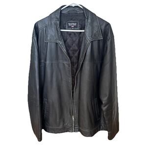 Polo jeans Ralph Lauren black ButterSoft leather jacket men's vintage size 60 XL